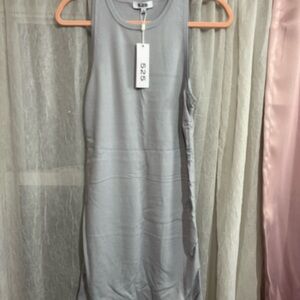525 America Light Gray Midi Dress